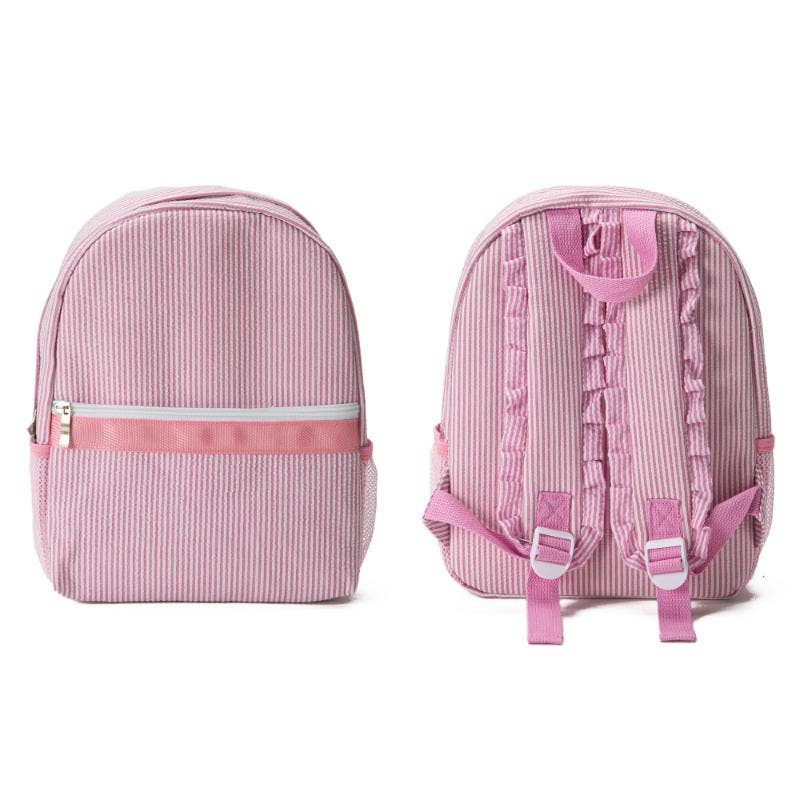 Kids Seersucker Amelia Backpack