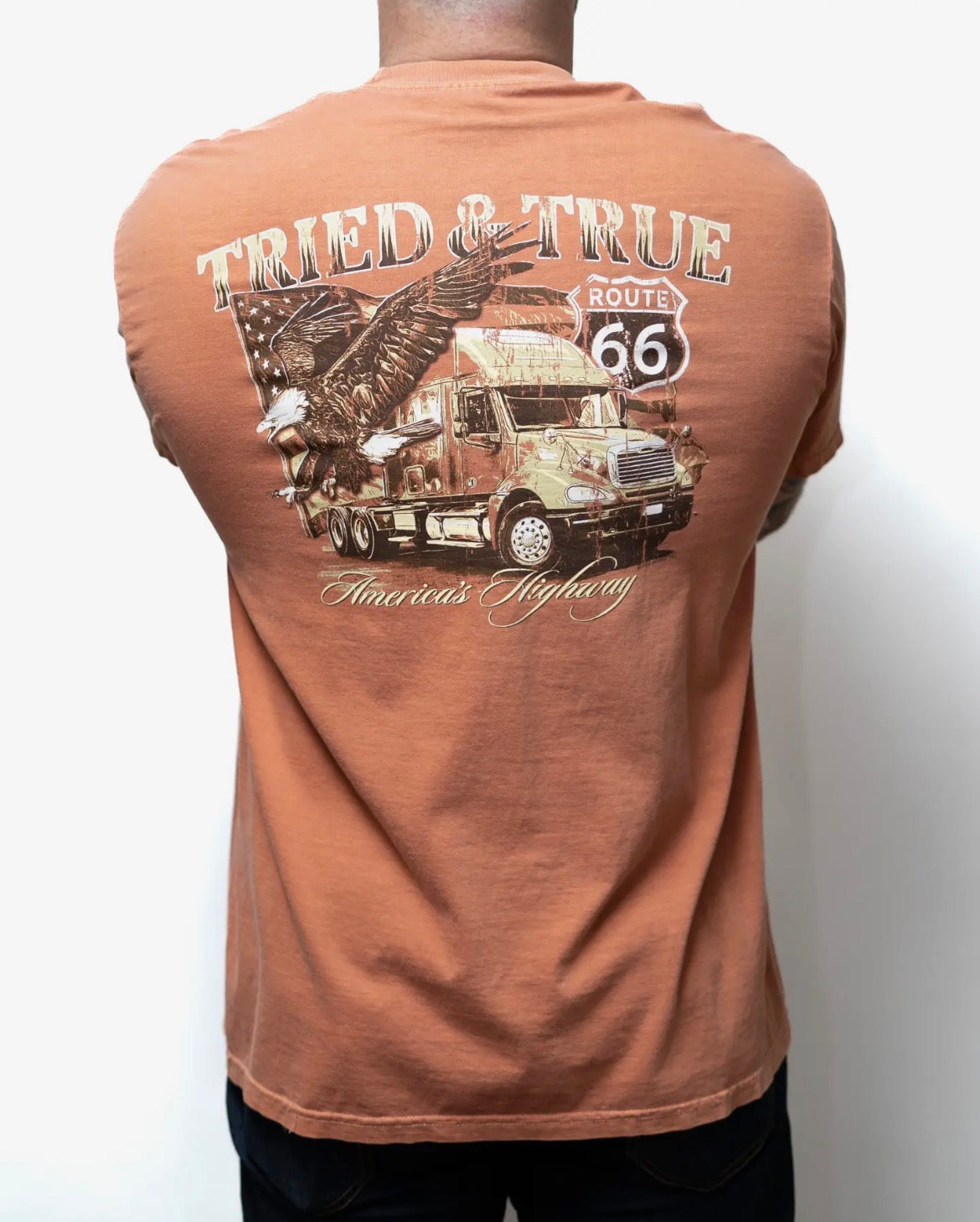 Freedom Tractor Trailer Short Sleeve- Yam