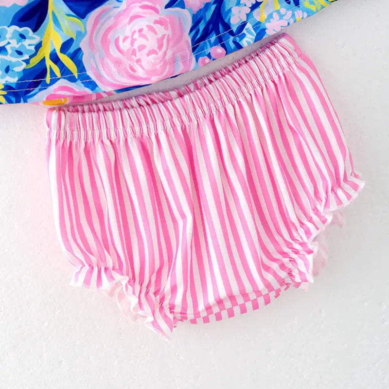 I LOVE MAMA Smocked Bloomer Set