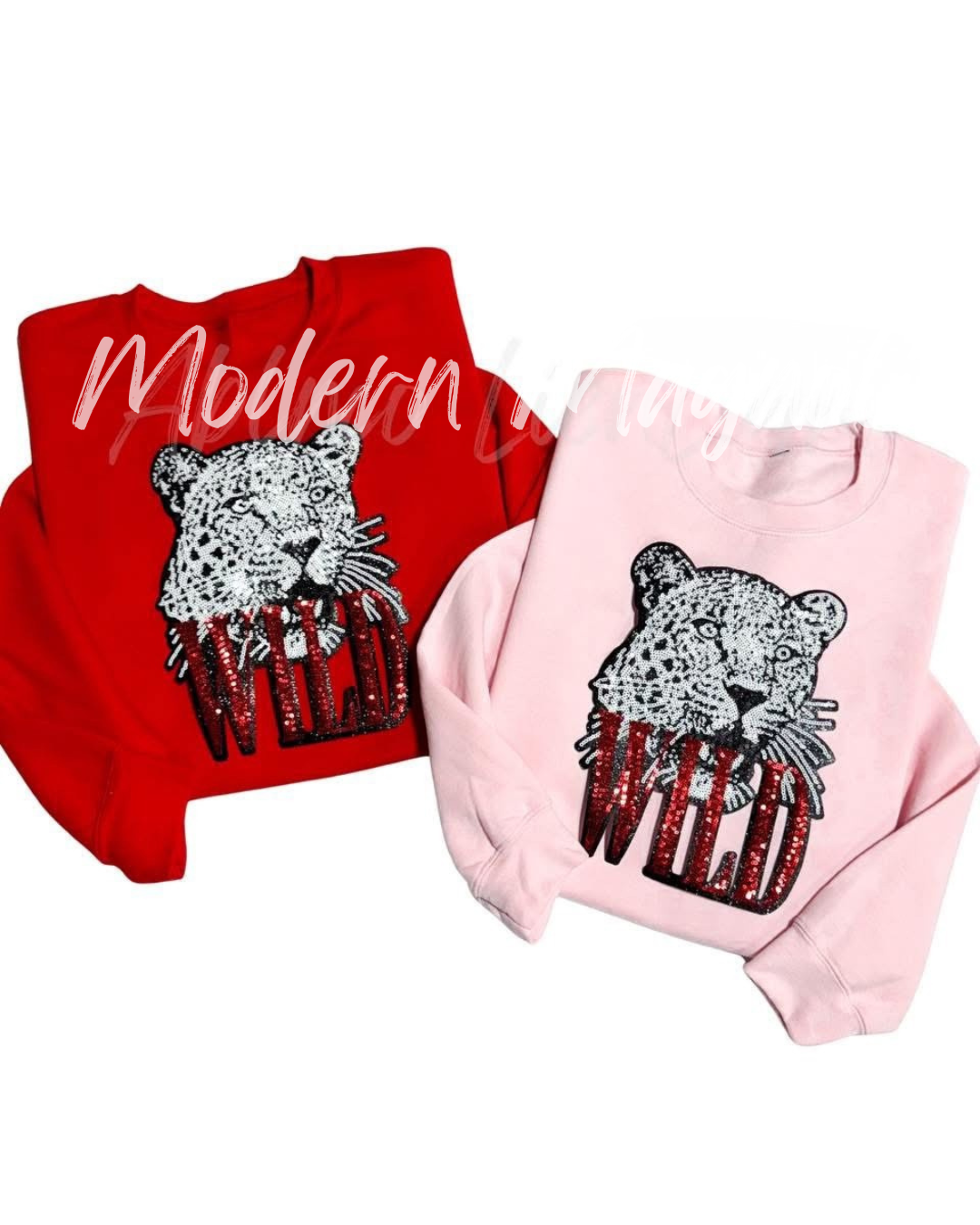 Wild Cheetah Sequin Patch Sweatshirt