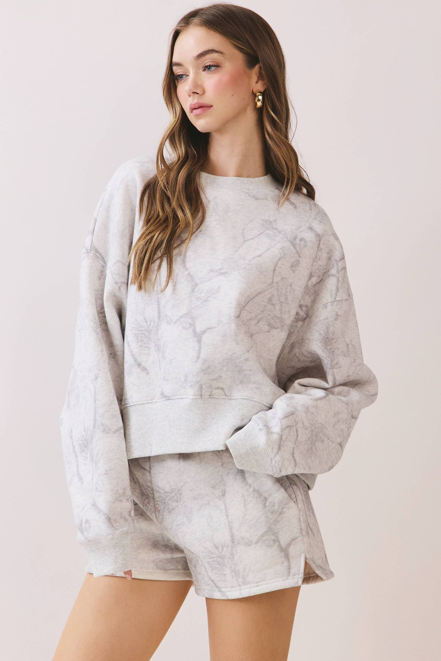 Camo Midi Sweatshirt