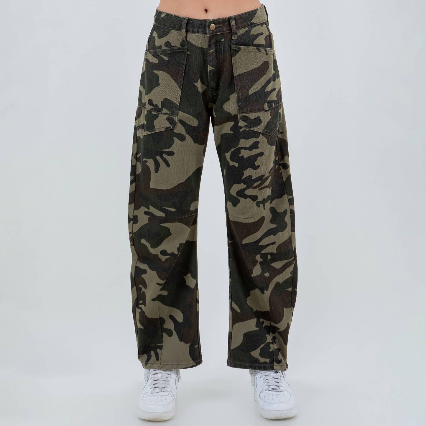 Camo Barrel Jeans