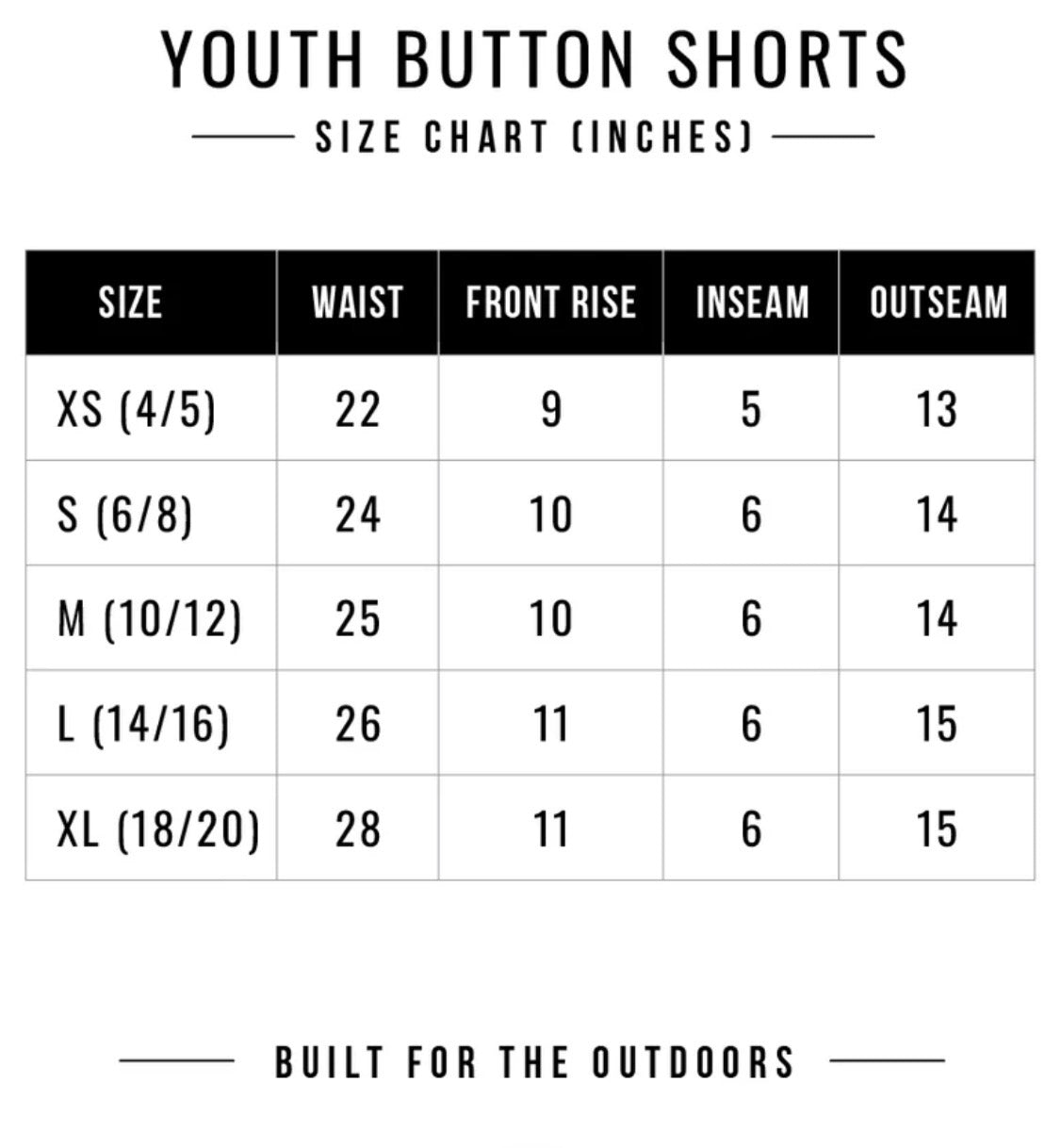 Youth All Day Camo Shorts | White Ranch
