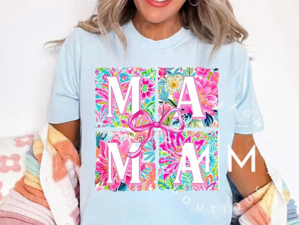 MAMA floral Tee