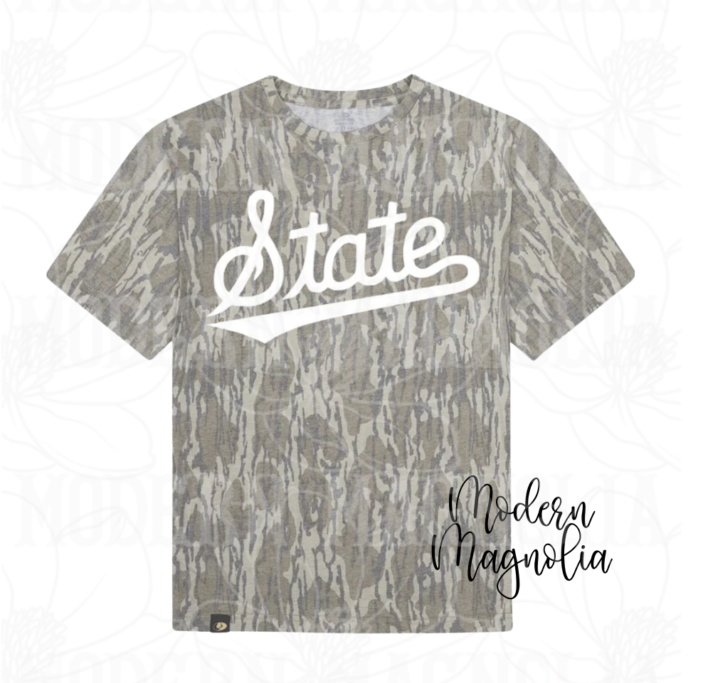 Bottomland State Short Sleeve | White