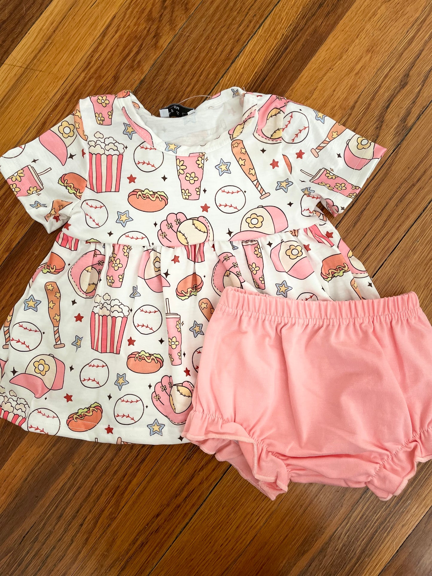 Girls Play Ball Bloomer Set