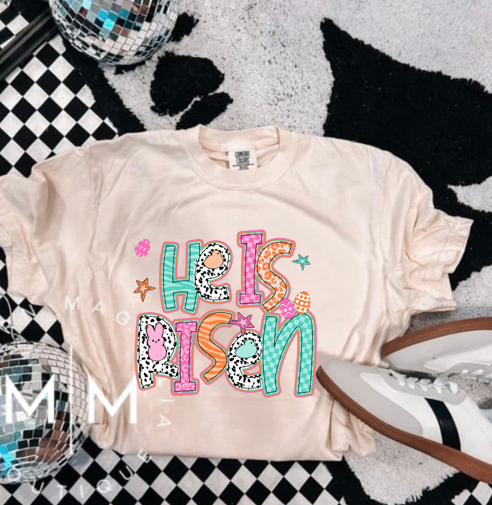 He is Risen Retro Tee