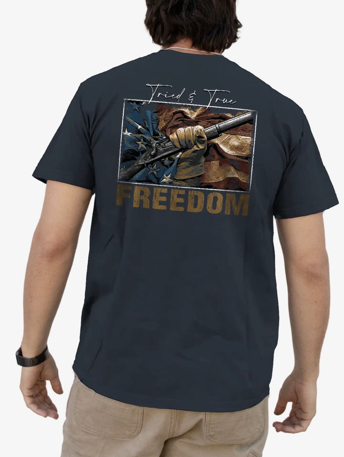 Freedom Short Sleeve- Navy