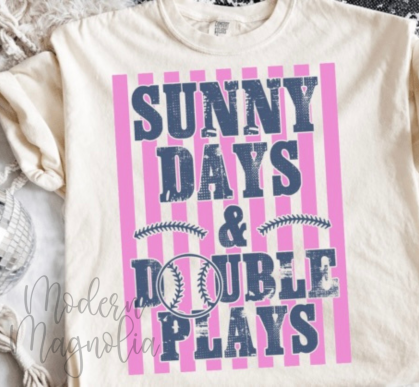 Sunny Days & Double Plays Tee