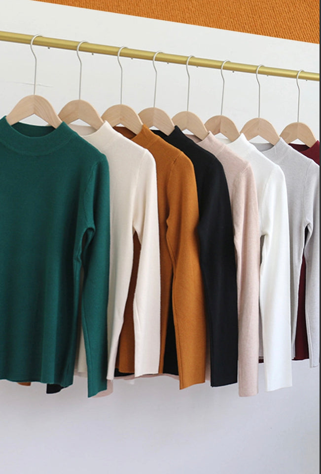 Basic Mock Neck Sweater