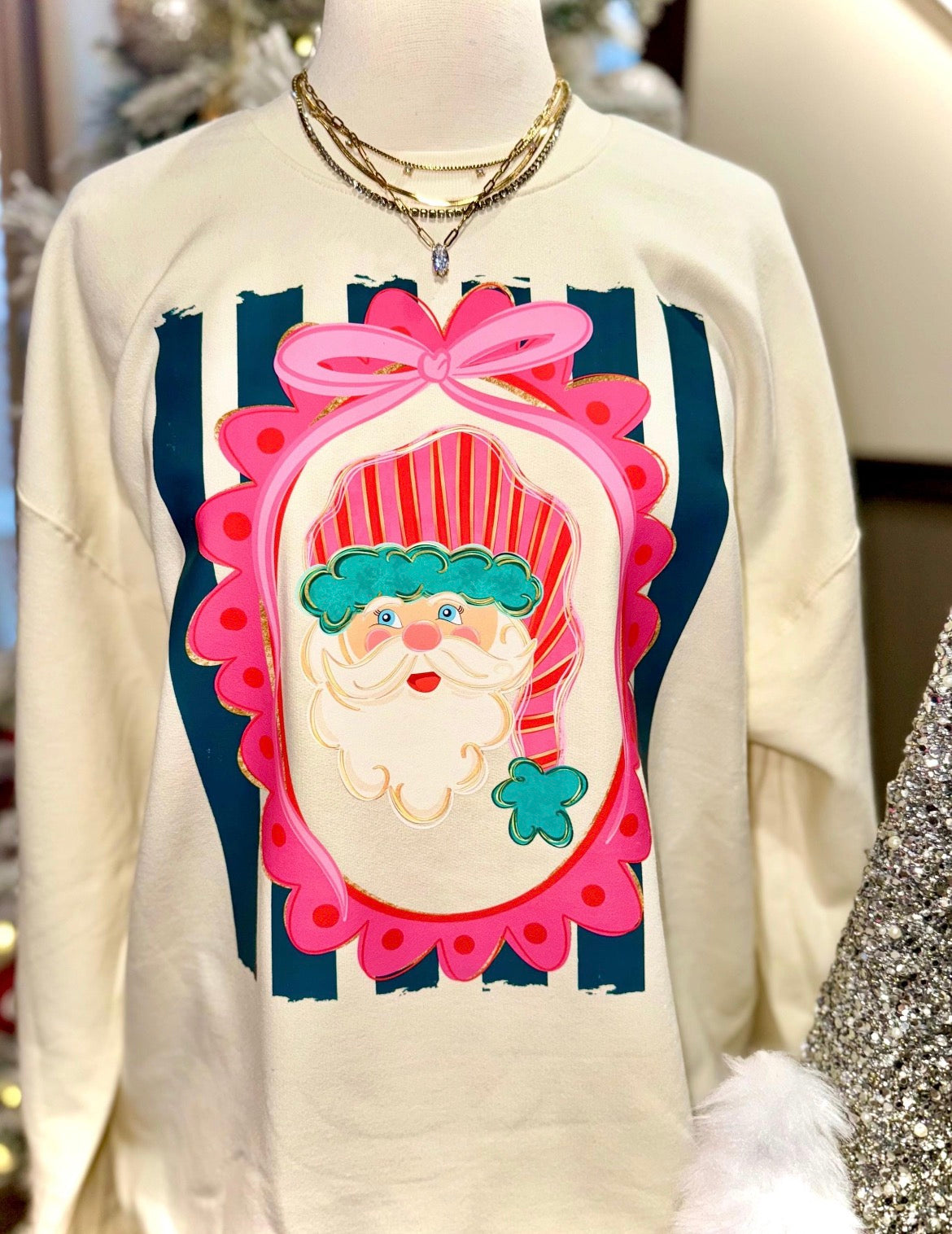 Preppy Santa Long Sleeve
