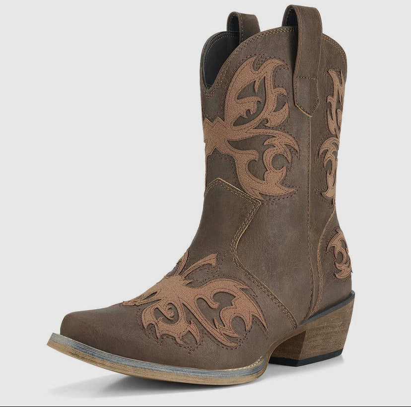 Whitney Ankle Cowboy Boots
