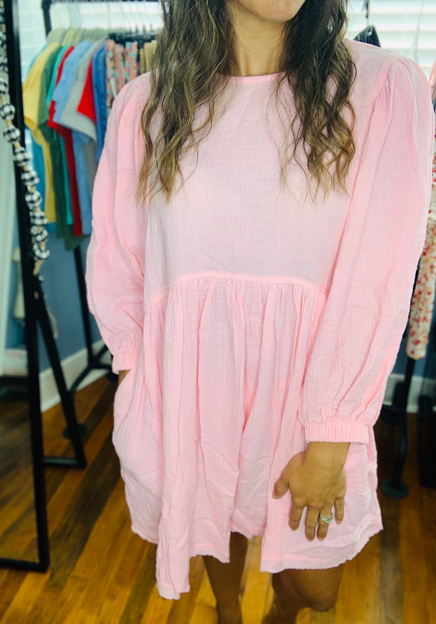 Pretty in Pink Babydoll Dress