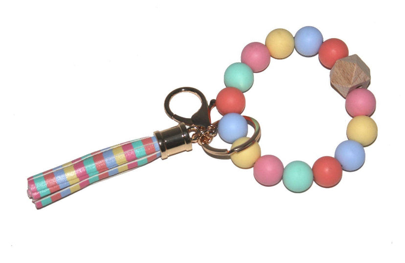 Silicone Bead Keychain