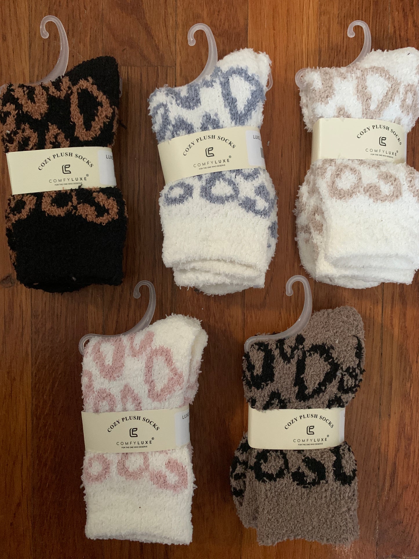 LUXE Leopard Crew Socks