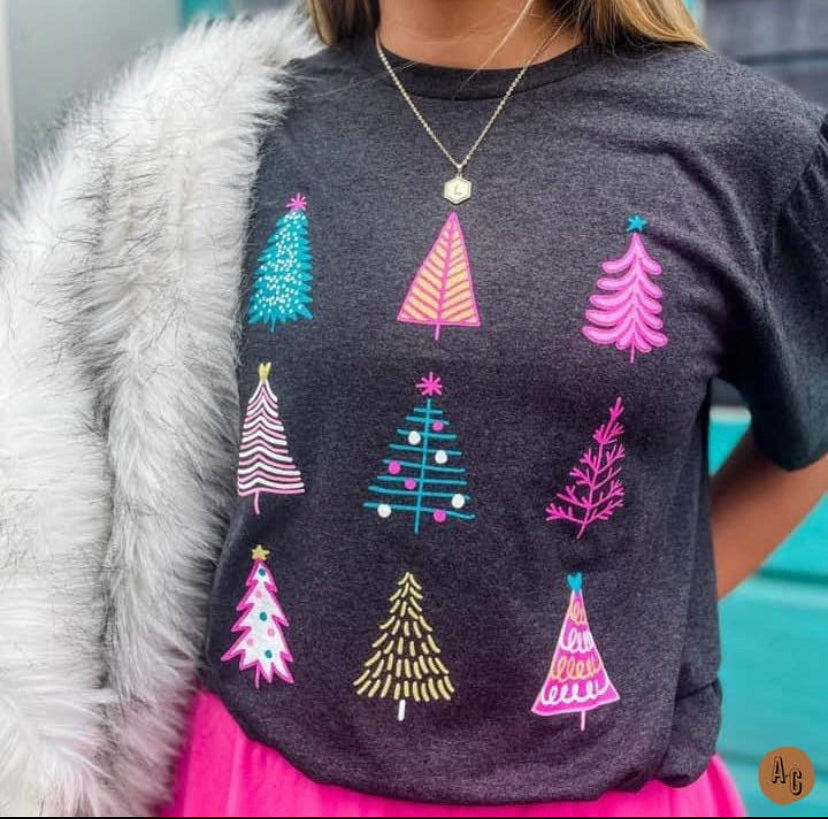 Christmas Trees Short Sleeve Tee