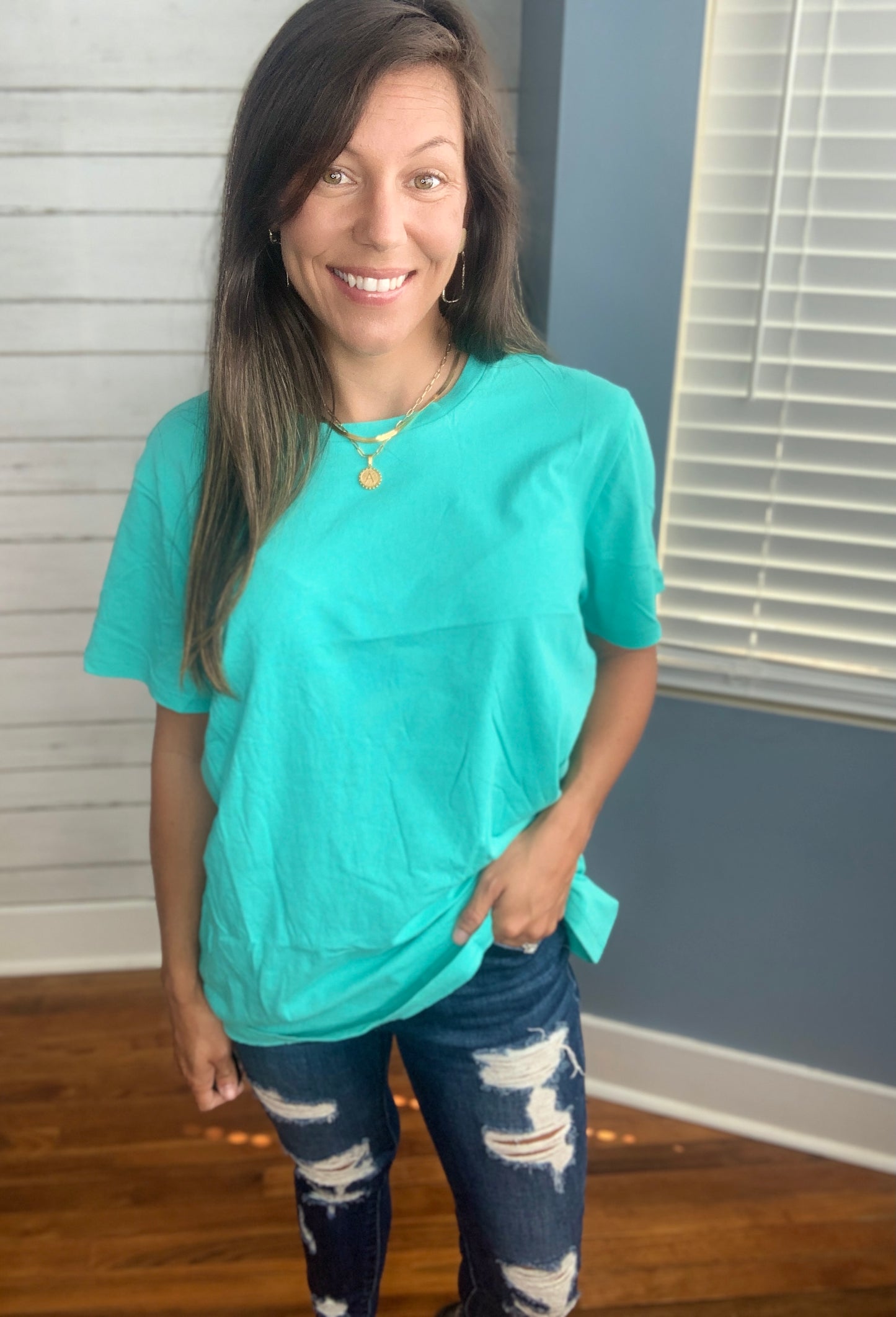 Savannah Basic Tee- Mint