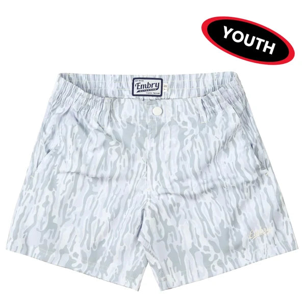 Youth All Day Camo Shorts | White Ranch