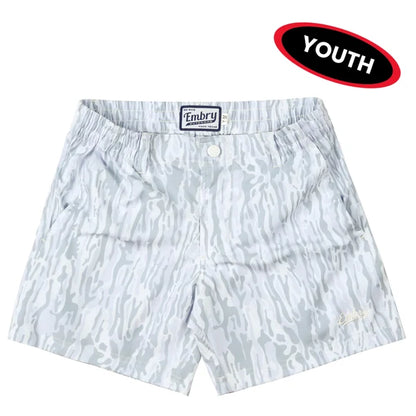 Youth All Day Camo Shorts | White Ranch