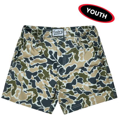 Youth All Day Camo Shorts | Marsh Duck
