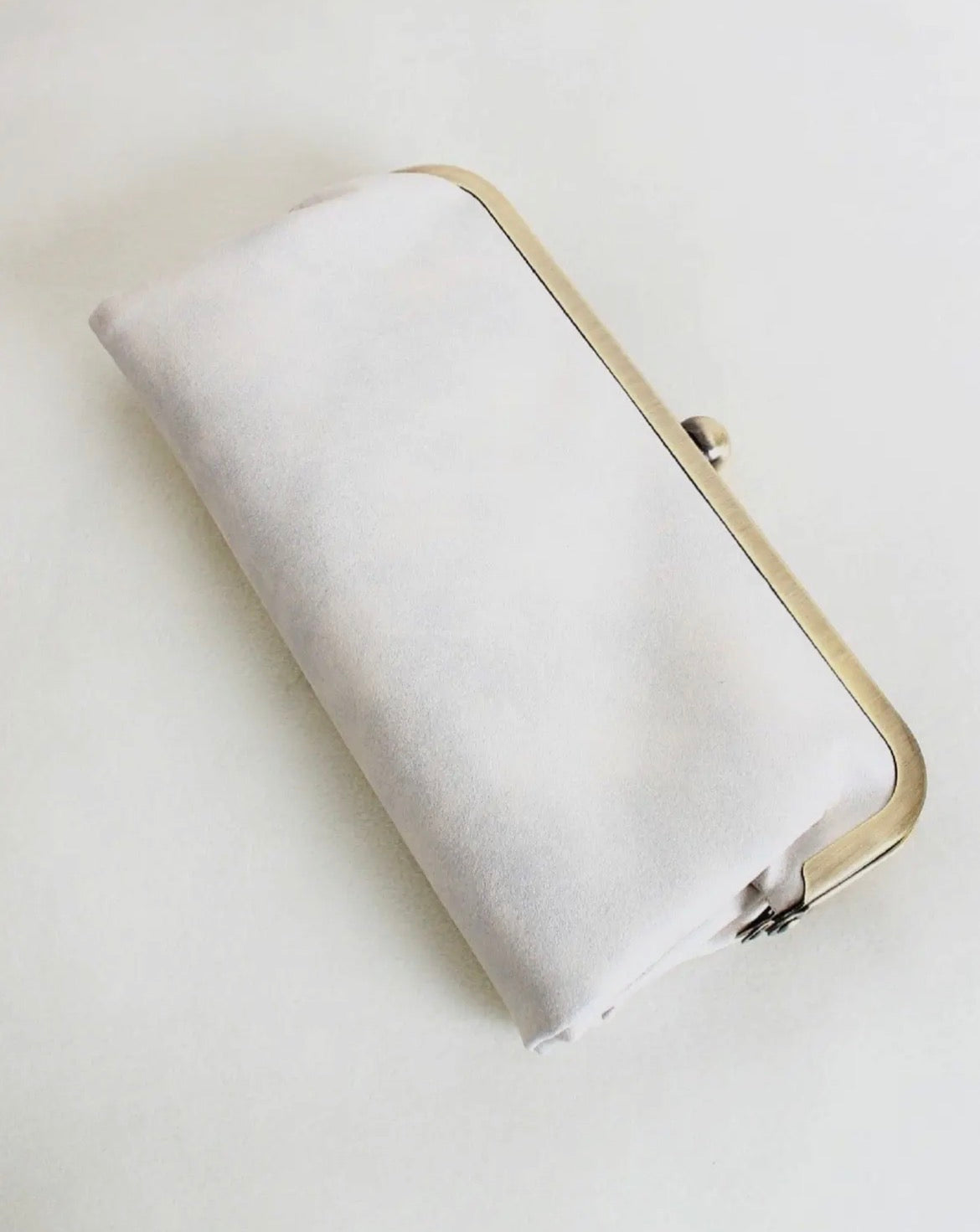 Karen Hobo Wallet | Pearl White