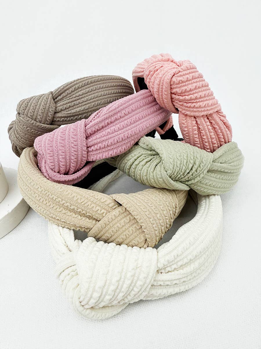 Ribbed Knotted Headband