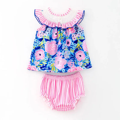 I LOVE MAMA Smocked Bloomer Set