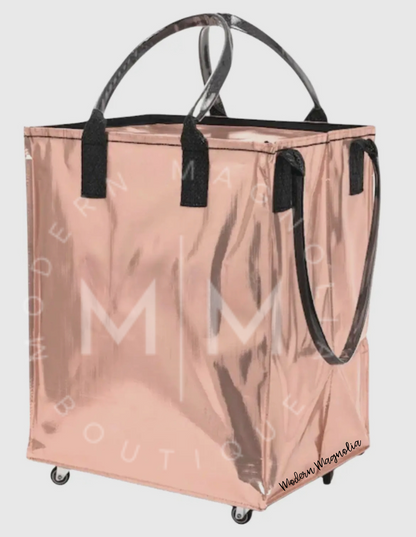 Magnolia Rolling Tote Bag