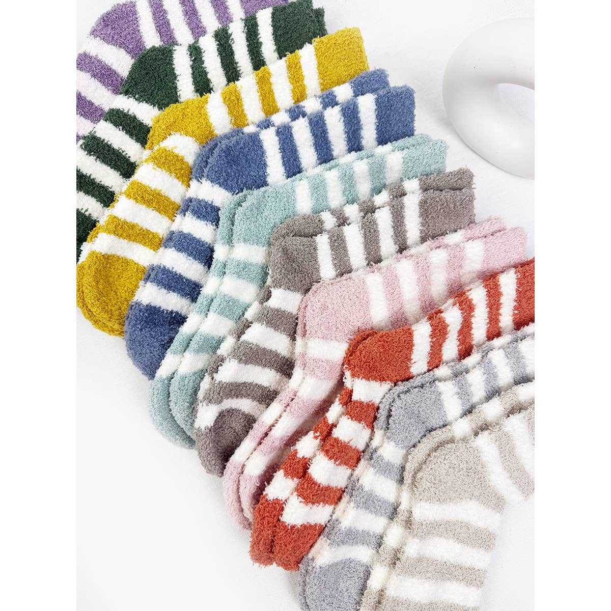 Cozy Stripe Pattern Socks