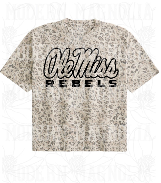 Leopard Ole Miss Short Sleeve