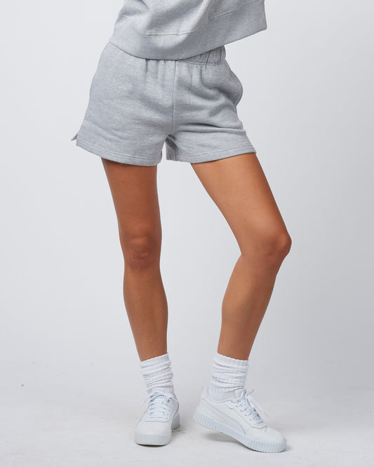 Amelia Fleece Shorts | Athletic Heather