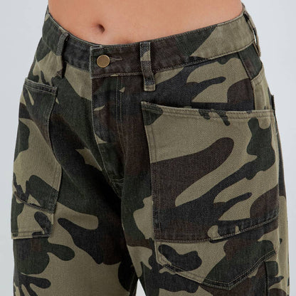Camo Barrel Jeans