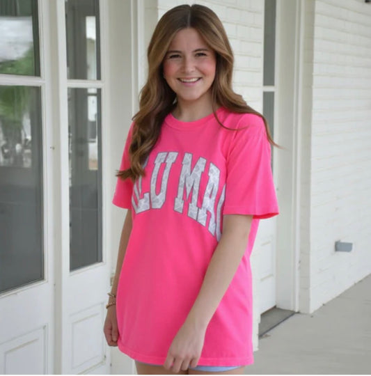 NEW Lulu Mac Camo- Neon Pink