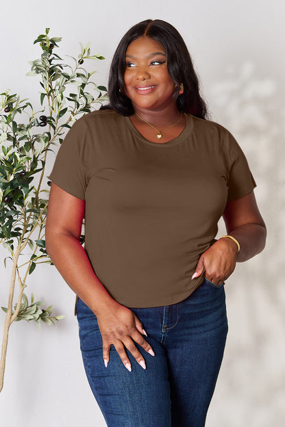 Basic Full Size Round Neck Short Sleeve T-Shirt