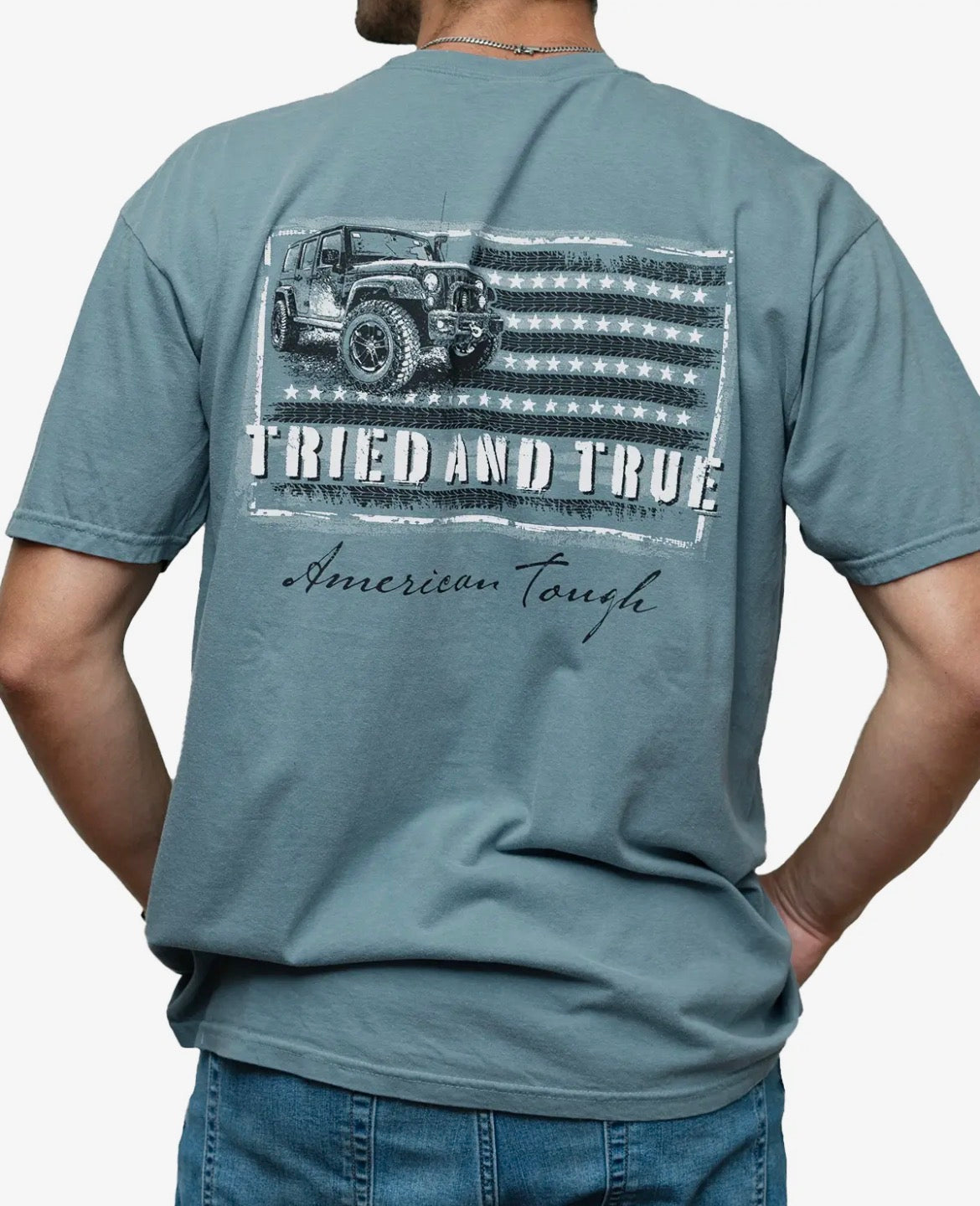American Tough Ice Short Sleeve- Blue