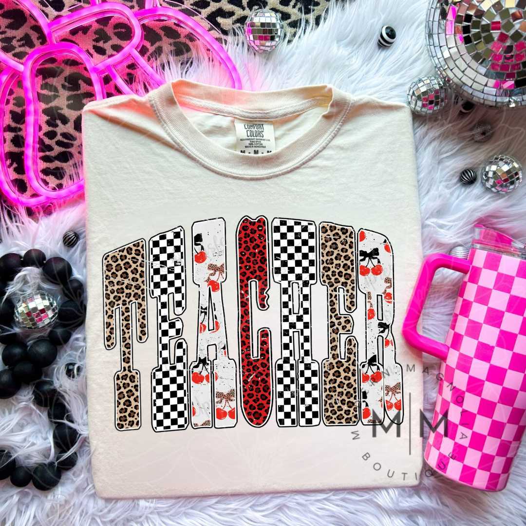 Teacher Pattern Tee