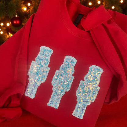 Sequin Nutcracker Trio Sweatshirt