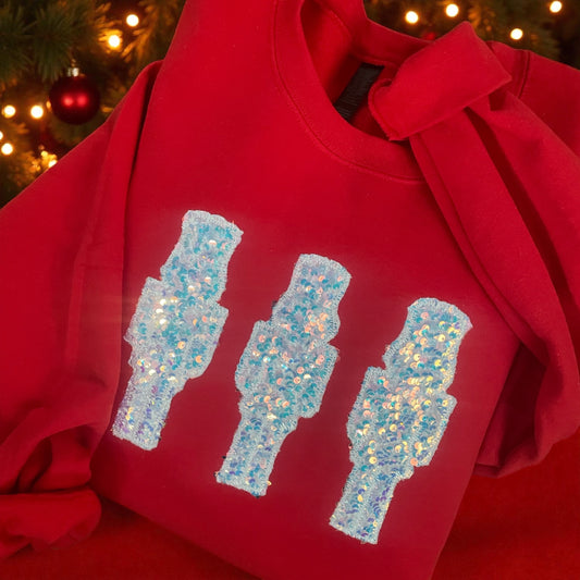 Sequin Nutcracker Trio Sweatshirt
