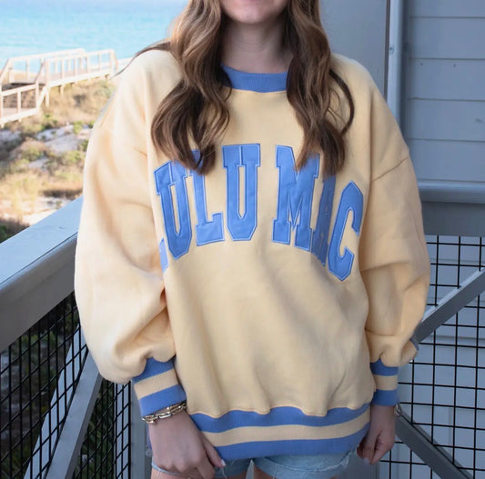 NEW Lulu Mac Sweatshirt | Social Society- Butter/Lavender