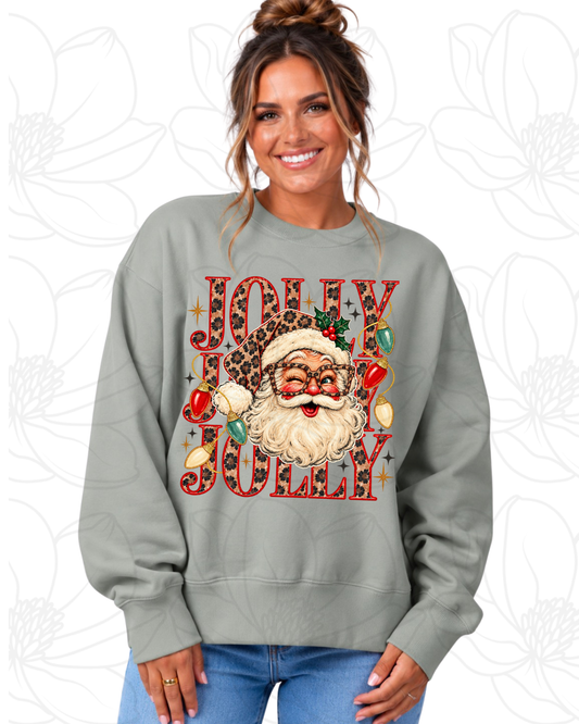 Santa Jolly Repeat Sweatshirt