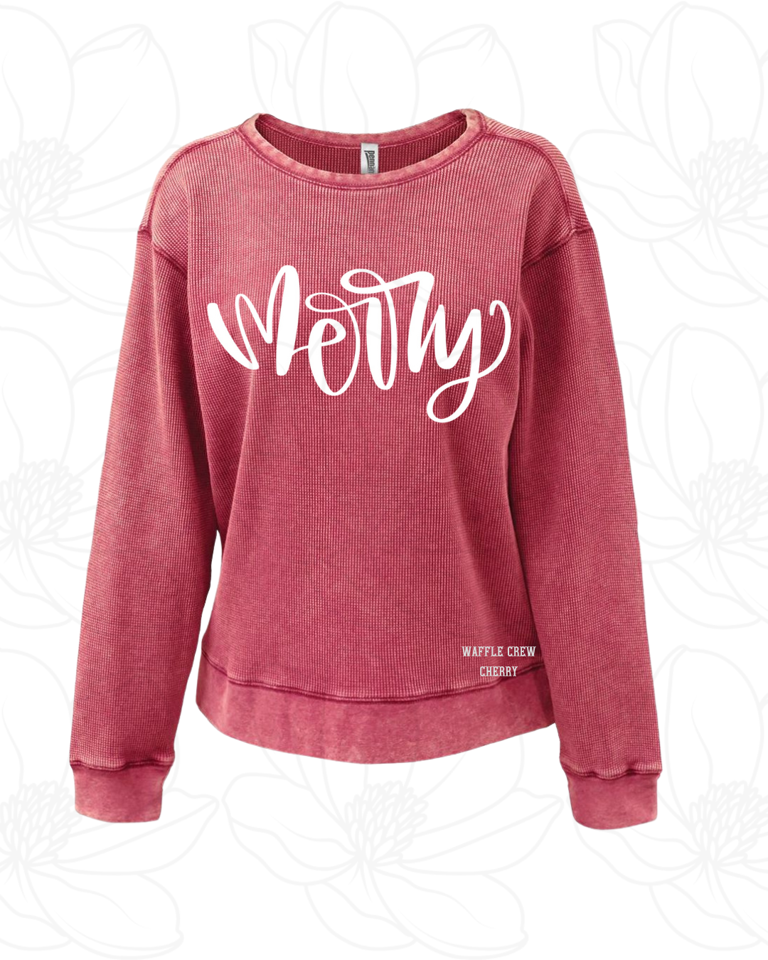 Merry Waffle Knit Pullover