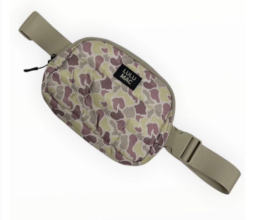 NEW Lulu Mac Puff Belt Bag- Camo