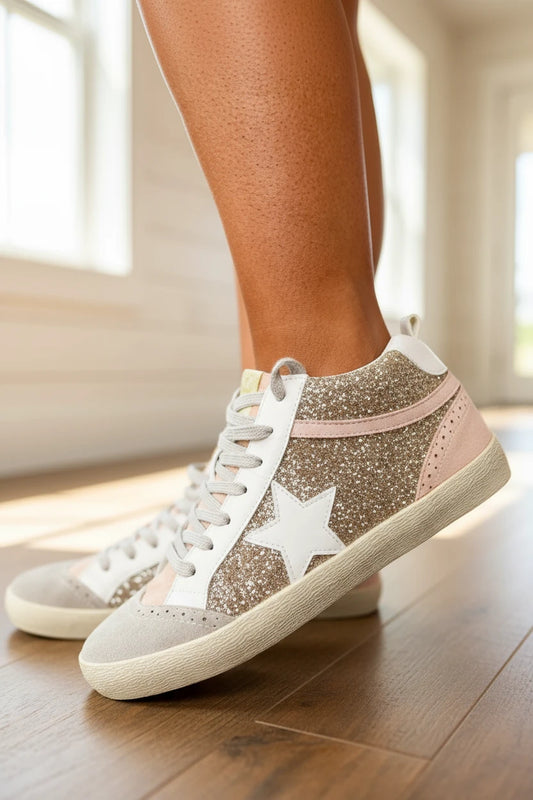 Daisy Midi Sneakers | Gold
