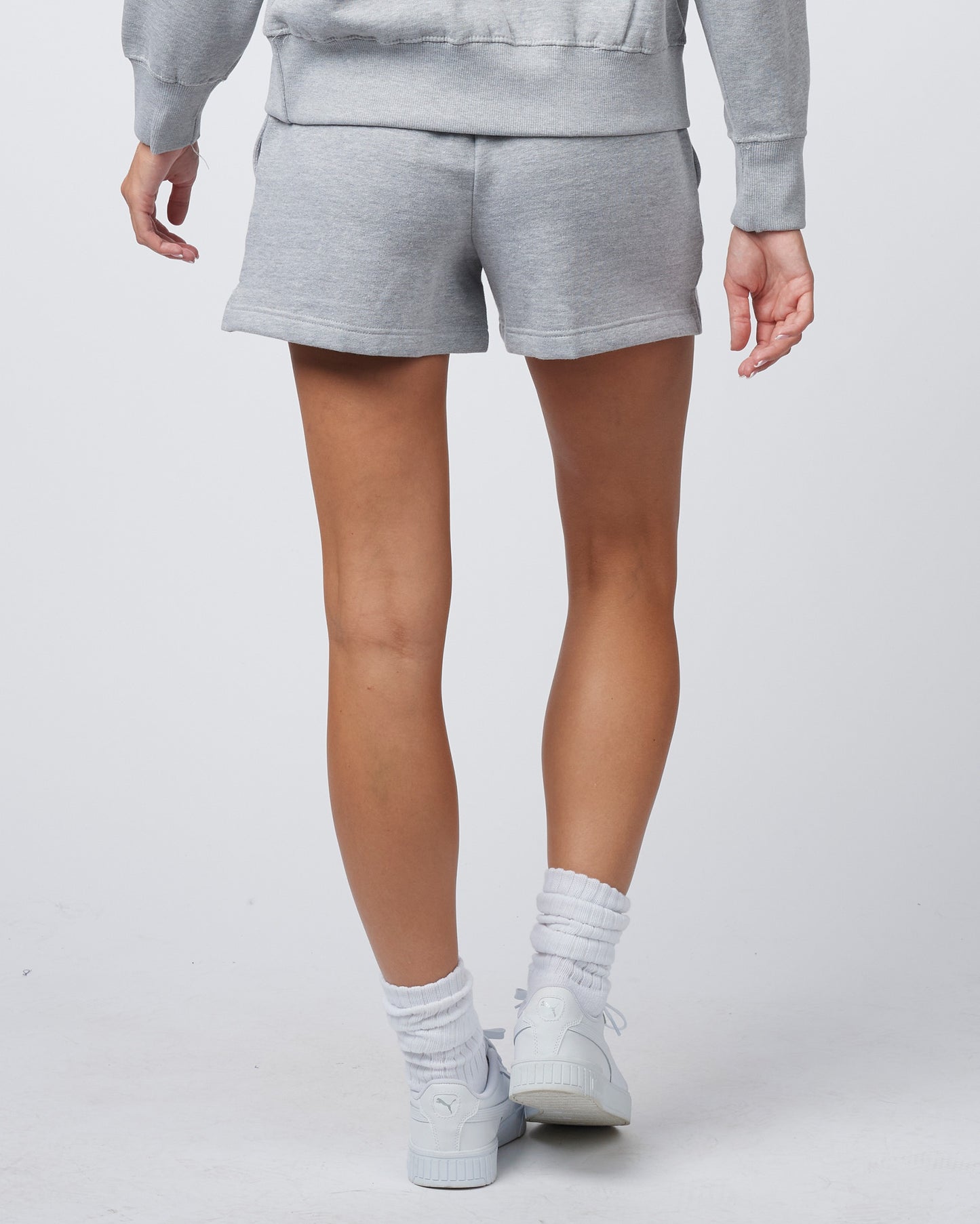 Amelia Fleece Shorts | Athletic Heather