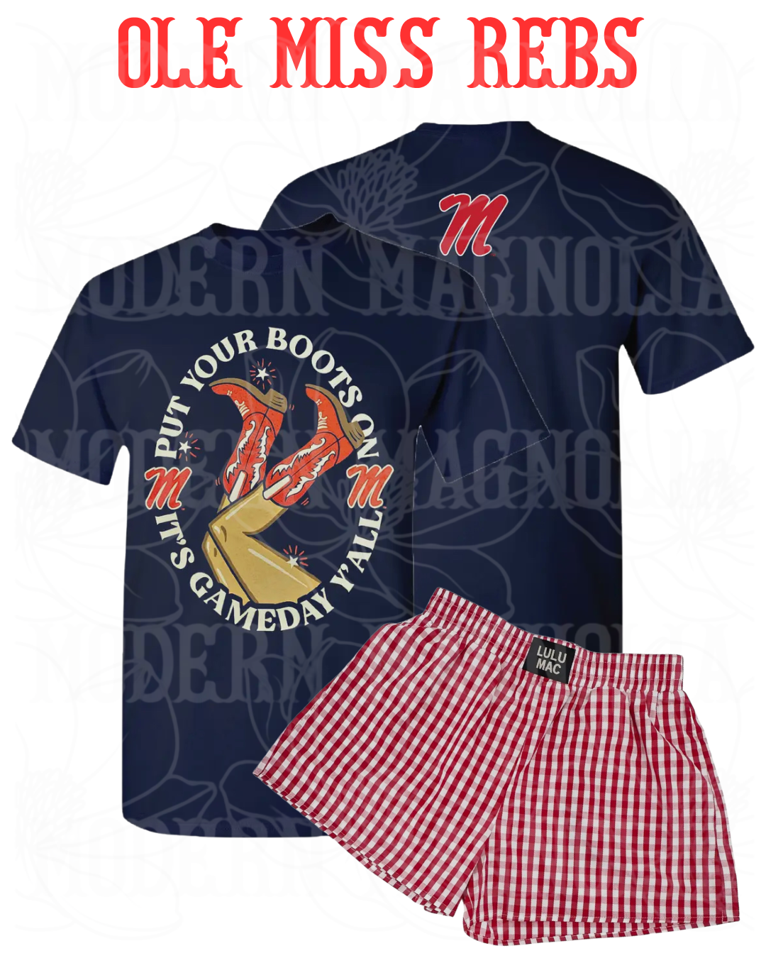 Red Gingham Boxer Shorts