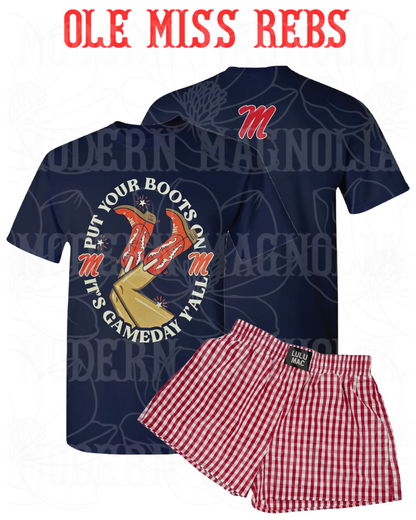 Red Gingham Boxer Shorts