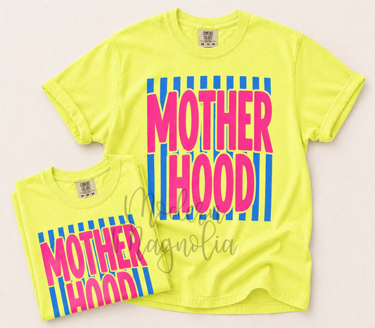 Neon Striped Motherhood Tee