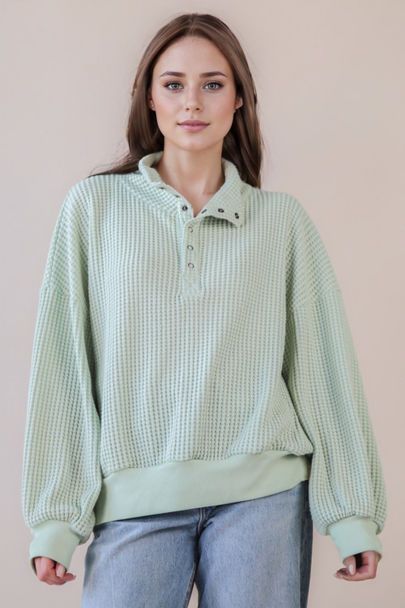 Waverly Waffle Knit Pullover