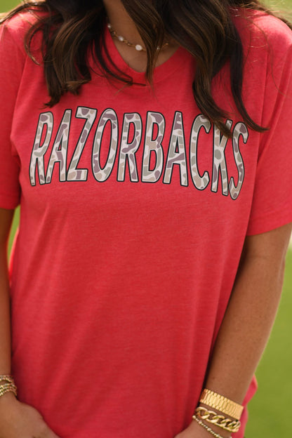 Razorbacks Camo Tee