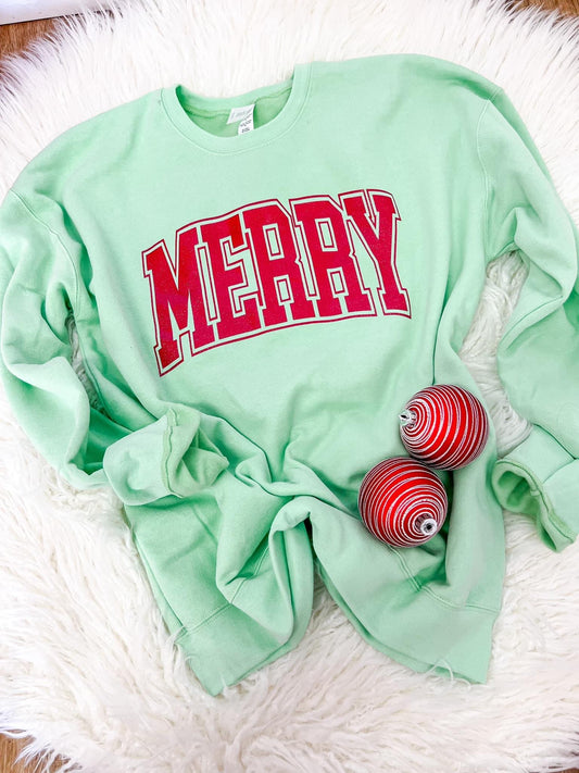 Mint Merry Crewneck